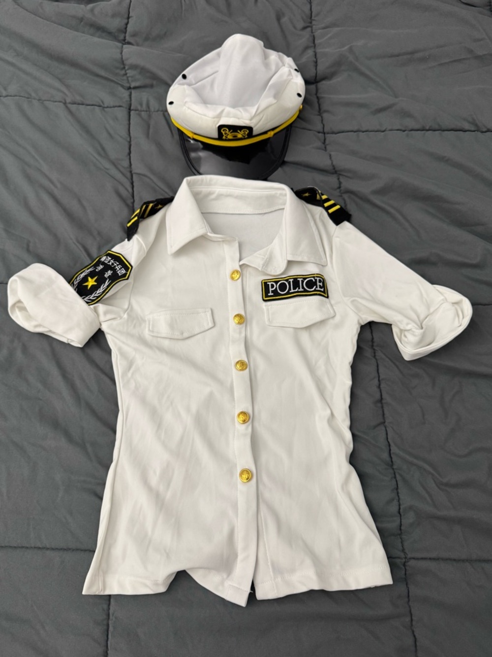K-Pop / J-Style Police Costume Set w/ Hat | Size S